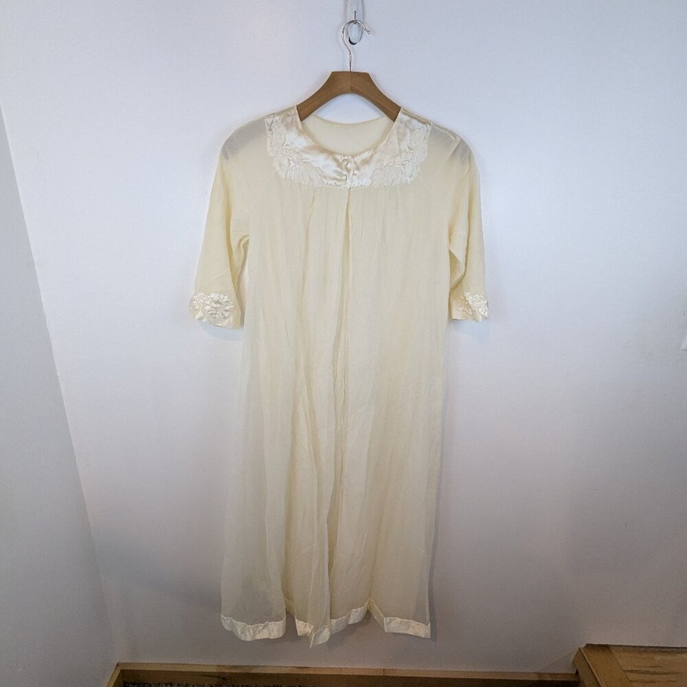 VTG 1960s/1970s Gossard Artemis Housecoat/Nightgown Cover, Sz M